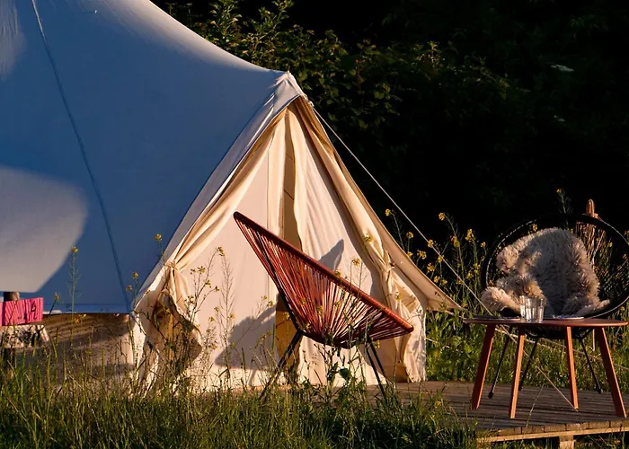 Wereldse Bell Tenten Met Alpaca\'S